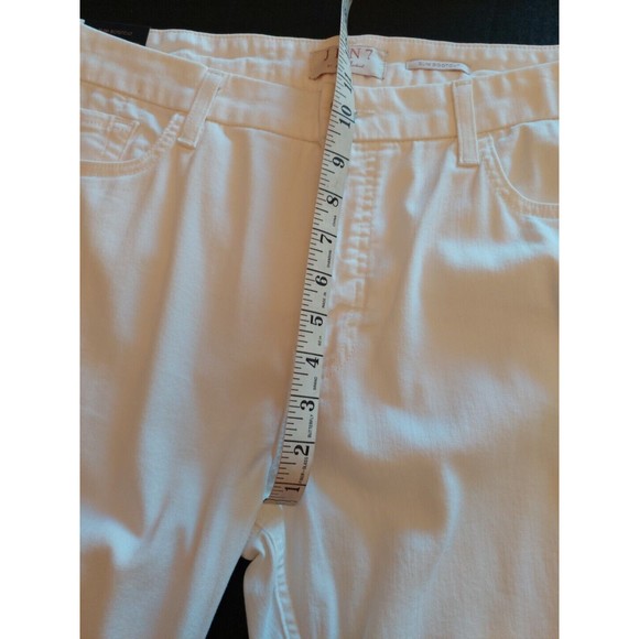 7 For All Mankind White Boot Cut Jeans Versatile Style - Picture 8 of 9